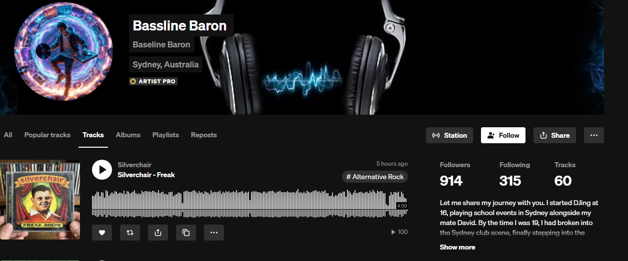 Bassline Baron profile after Samkit Media